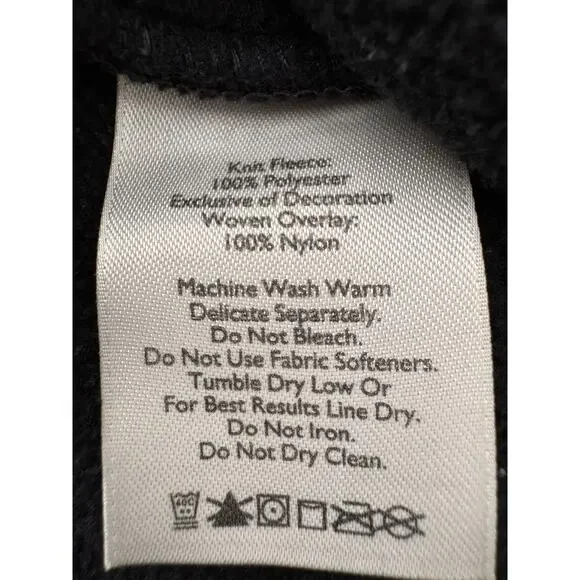 Eddie Bauer Men's Black/Gray Fleece Full-Zip Jacket Size XS - Picture 8 of 13